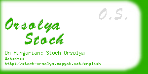 orsolya stoch business card